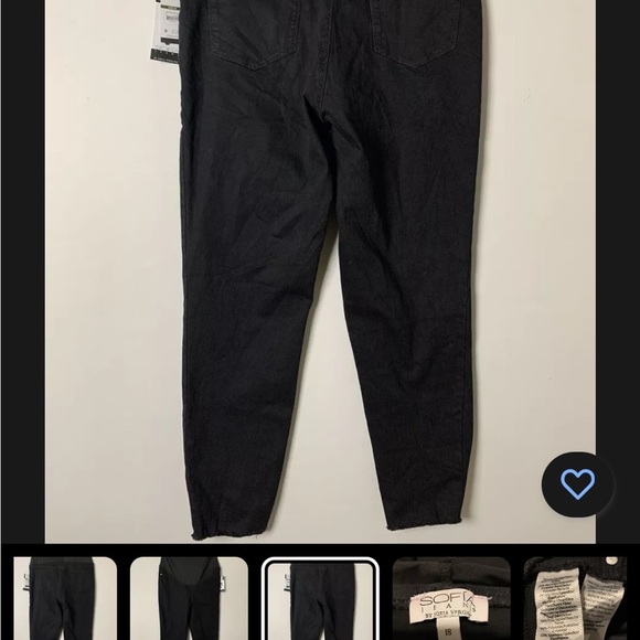 Sofia Jeans by Sofia Vergara Women's Maternity Curvy Jeans with Full Belly Sz 18 - Picture 8 of 12
